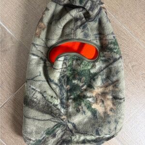 Huntworth Reversible Camo & Blaze Orange Fleece Hunting Balaclava